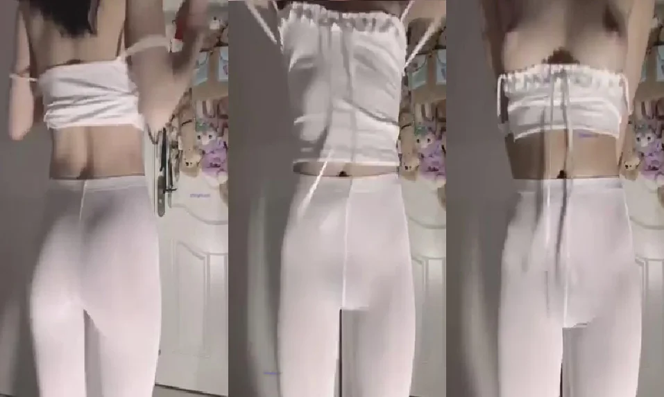 สาวจีนตั้งกล้องไลฟ์สดและเต้นแก้ผ้าโชว์นมบอกเลยขาวเนียน